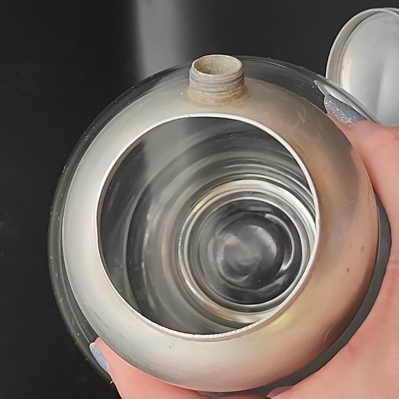 Vintage Art Deco Handblown Heavy Glass Cocktail Shaker 9" - Picture 10 of 13